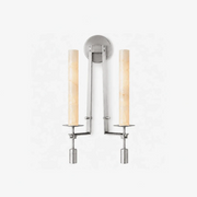 Alabaster Fontanelle Candlestick Wall Lamp