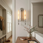 Alabaster Fontanelle Candlestick Wall Lamp