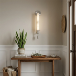Alabaster Fontanelle Candlestick Wall Lamp