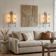 Alabaster Fontanelle Candlestick Wall Lamp