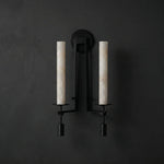 Alabaster Fontanelle Candlestick Wall Lamp