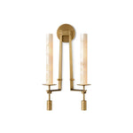 Alabaster Fontanelle Candlestick Wall Lamp