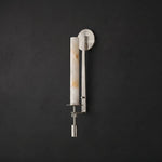 Alabaster Fontanelle Candlestick Wall Lamp