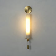 Alabaster Fontanelle Candlestick Wall Lamp