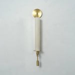 Alabaster Fontanelle Candlestick Wall Lamp
