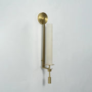Alabaster Fontanelle Candlestick Wall Lamp