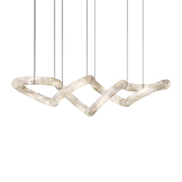 Alabaster Loop Chandelier — image 1