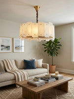 Alabaster Lorry Round Chandelier — image 9