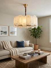 Alabaster Lorry Round Chandelier — image 9