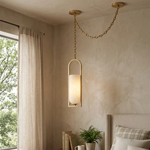 Alabaster Melange Small Chain Chandelier