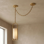 Alabaster Melange Small Chain Chandelier