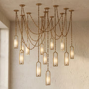 Alabaster Melange Small Chain Chandelier