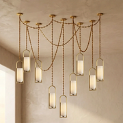 Alabaster Melange Small Chain Chandelier