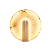 Alabaster Modern Disc Table Lamp