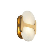 Alabaster Odin Oval Wall Sconce