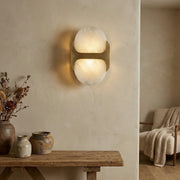 Alabaster Odin Oval Wall Sconce