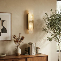 Alabaster Odin Oval Wall Sconce