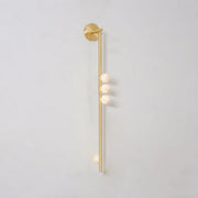 Alabaster Orb Asteria Brass Wall Sconce