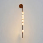 Alabaster Orb Asteria Brass Wall Sconce