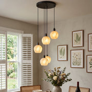 Alabaster Petal Cluster Chandelier