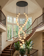 Alabaster Petal Cluster Chandelier