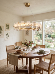 Alabaster Rectangle Annular Chandelier — image 20