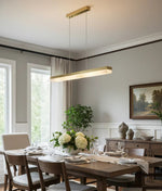 Alabaster Rectangle Linear Pendant Light — image 6