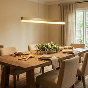 Alabaster Rectangle Linear Pendant Light — image 4