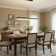 Alabaster Rectangle Linear Pendant Light — image 16