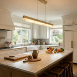 Alabaster Rectangle Linear Pendant Light — image 8
