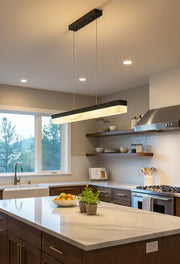Alabaster Rectangle Linear Pendant Light — image 11