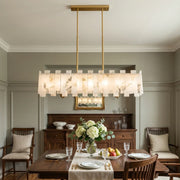 Alabaster Rectangular Linear Chandelier — image 2