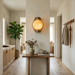 Alabaster Spherical Decorative Art Wall Lamp