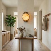 Alabaster Spherical Decorative Art Wall Lamp