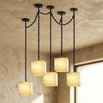 Alabaster Square Chain Chandelier
