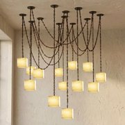 Alabaster Square Chain Chandelier