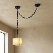 Alabaster Square Chain Chandelier