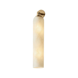 Alabaster Tube Cylinder Wall Sconce