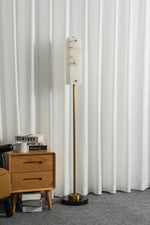 Alabaster Years Brass Floor Lamp — image 14