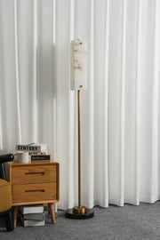 Alabaster Years Brass Floor Lamp — image 14