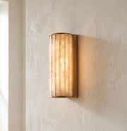 Alcott Fluted Alabaster Column Wall Sconce