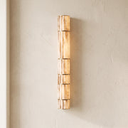 Alcott Fluted Alabaster Column Wall Sconce
