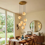Ambrose Alabaster Globe Cascade Chandelier
