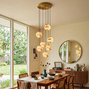 Ambrose Alabaster Globe Cascade Chandelier