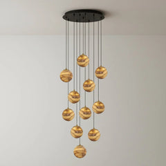 11 Heads ∅ 15.7″ x H 118.1″ (118.1" hanging wire)