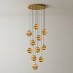 Ambrose Alabaster Globe Cascade Chandelier