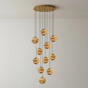 Ambrose Alabaster Globe Cascade Chandelier