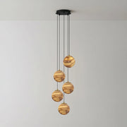 Ambrose Alabaster Globe Cascade Chandelier