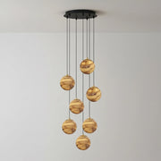 Ambrose Alabaster Globe Cascade Chandelier