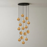 Ambrose Alabaster Globe Cascade Chandelier